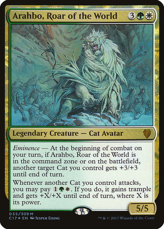 Arahbo, Roar of the World (Commander 2017) [Commander 2017 Oversized] | Rook's Games and More