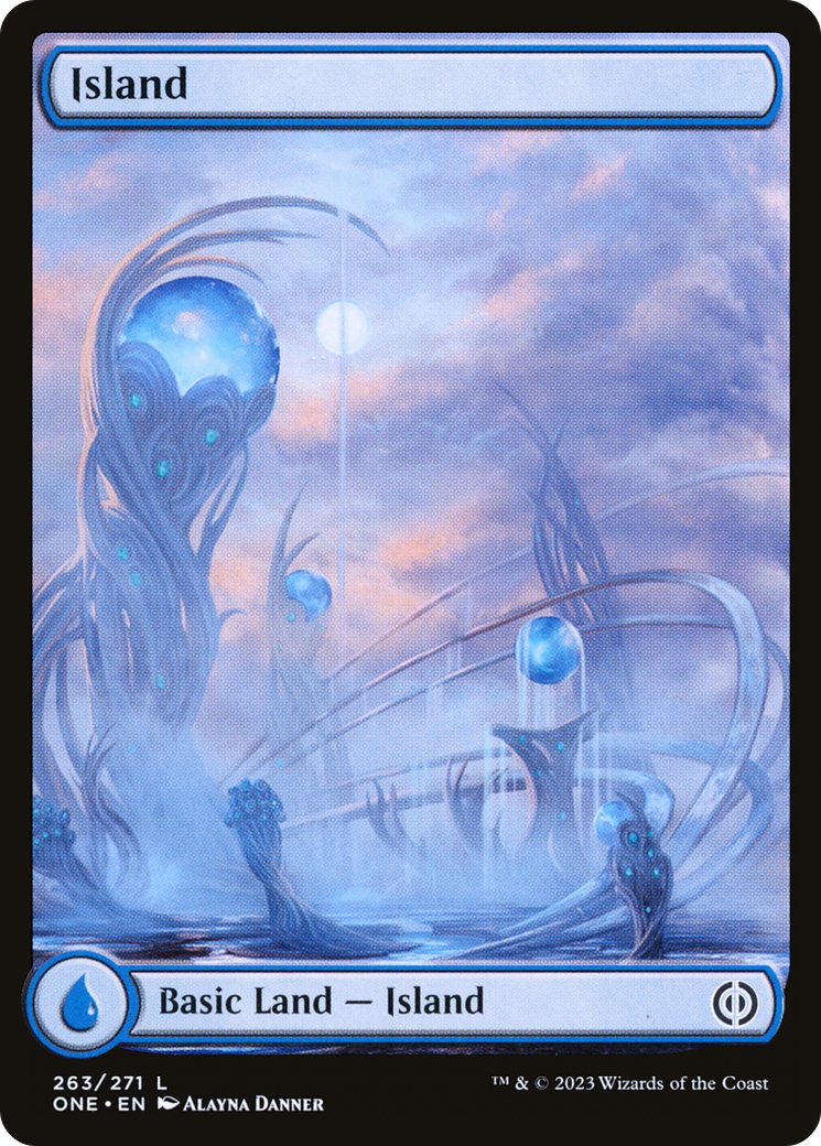 Island (263) (Full-Art) [Phyrexia: All Will Be One] | Rook's Games and More