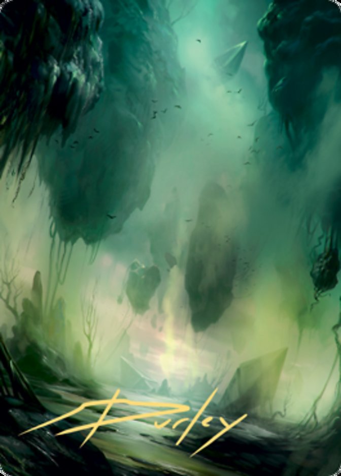 Swamp 1 Art Card (Gold-Stamped Signature) [Zendikar Rising Art Series] | Rook's Games and More