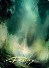 Swamp 1 Art Card (Gold-Stamped Signature) [Zendikar Rising Art Series]
