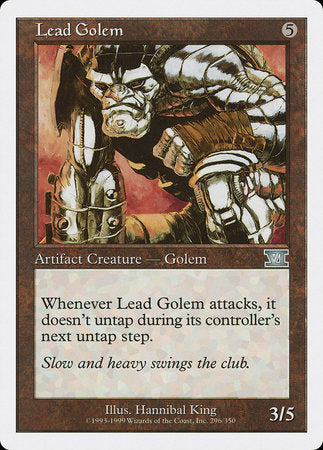 Lead Golem [Classic Sixth Edition] | Rook's Games and More