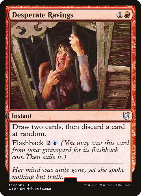 Desperate Ravings [Commander 2019] | Rook's Games and More