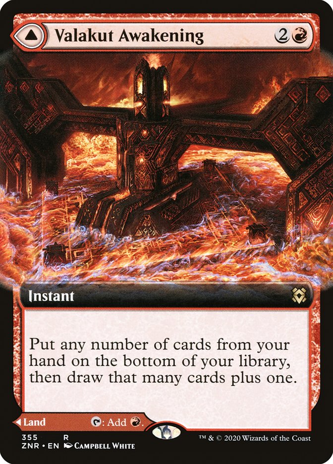 Valakut Awakening // Valakut Stoneforge (Borderless) [Zendikar Rising] | Rook's Games and More