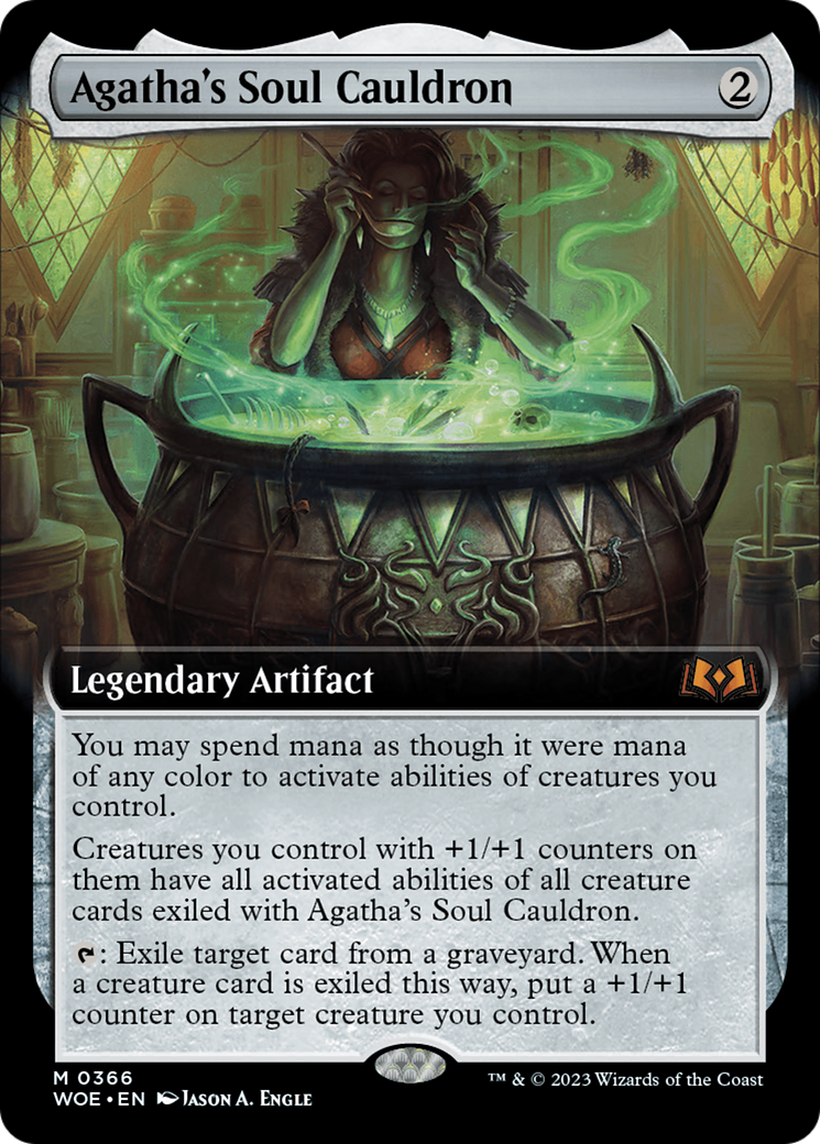 Agatha's Soul Cauldron (Extended Art) [Wilds of Eldraine] | Rook's Games and More