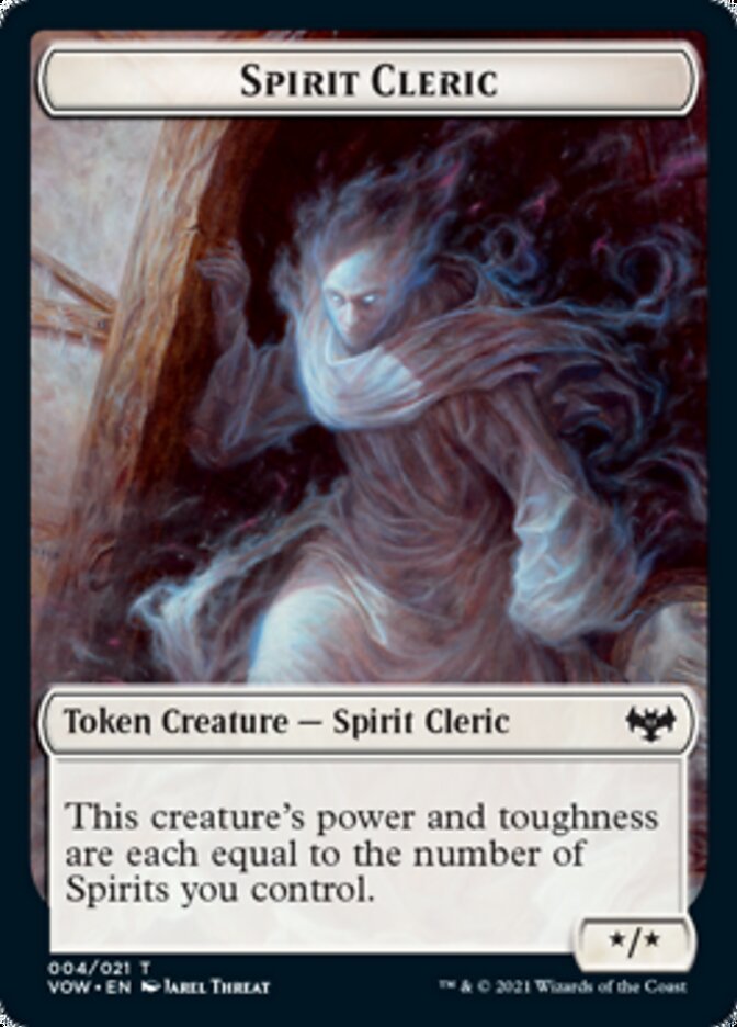 Spirit Cleric Token [Innistrad: Crimson Vow Tokens] | Rook's Games and More