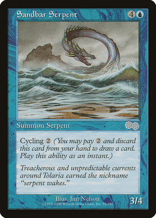 Sandbar Serpent [Urza's Saga] | Rook's Games and More