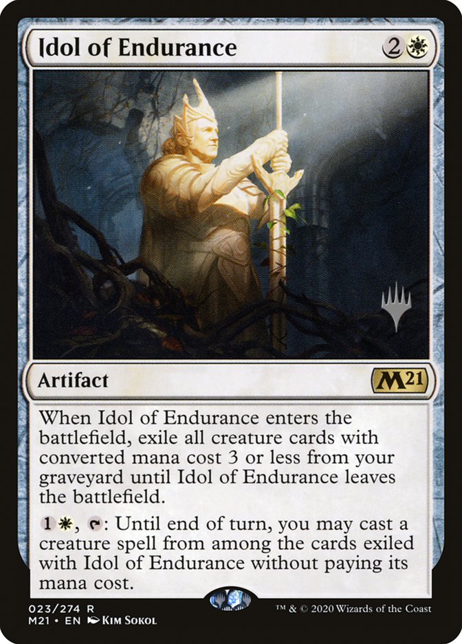Idol of Endurance (Promo Pack) [Core Set 2021 Promos] | Rook's Games and More