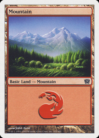 Mountain (343) [Ninth Edition] | Rook's Games and More