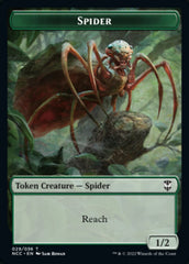 Treefolk // Spider Double-sided Token [Streets of New Capenna Commander Tokens] | Rook's Games and More