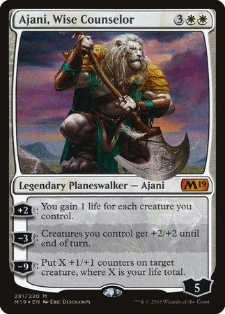 Ajani, Wise Counselor [Core Set 2019] | Rook's Games and More