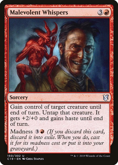 Malevolent Whispers [Commander 2019] | Rook's Games and More