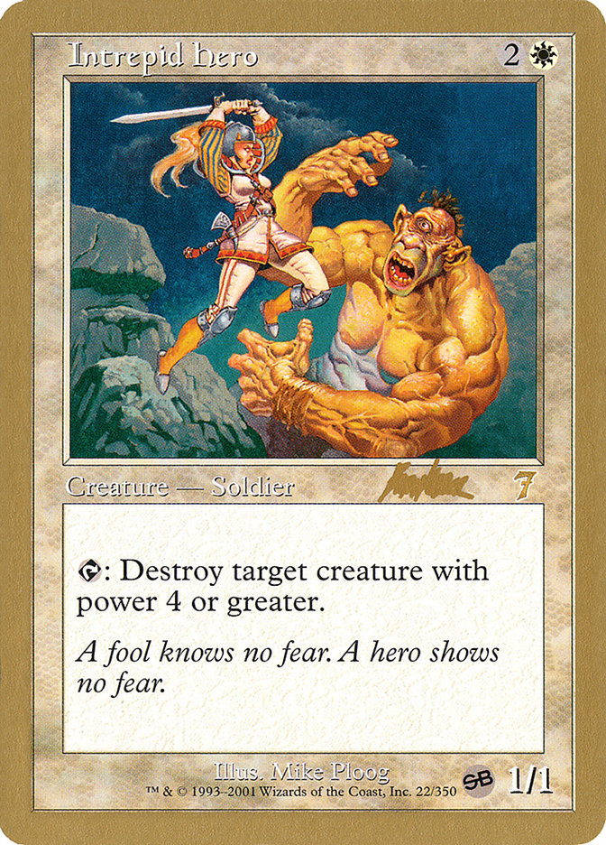 Intrepid Hero (Brian Kibler) (SB) [World Championship Decks 2002] | Rook's Games and More