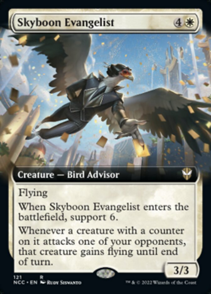 Skyboon Evangelist (Extended Art) [Streets of New Capenna Commander] | Rook's Games and More