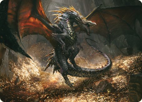 Cavern-Hoard Dragon Art Card [The Lord of the Rings: Tales of Middle-earth Art Series] | Rook's Games and More