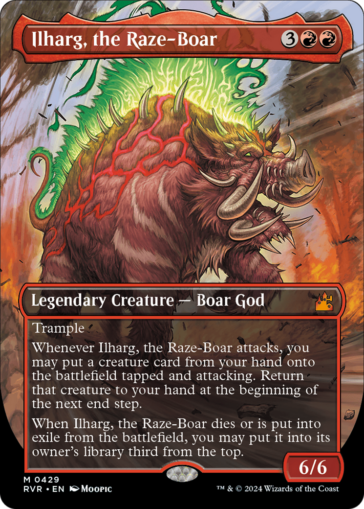 Ilharg, the Raze-Boar (Anime Borderless) [Ravnica Remastered] | Rook's Games and More