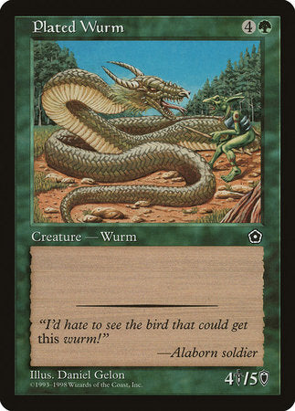 Plated Wurm [Portal Second Age] | Rook's Games and More