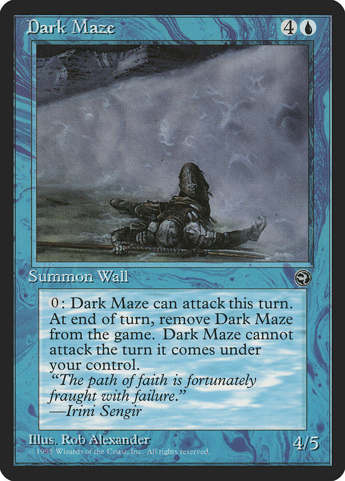 Dark Maze (Irini Sengir Flavor Text) [Homelands] | Rook's Games and More