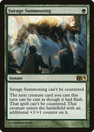 Savage Summoning [Magic 2014] | Rook's Games and More