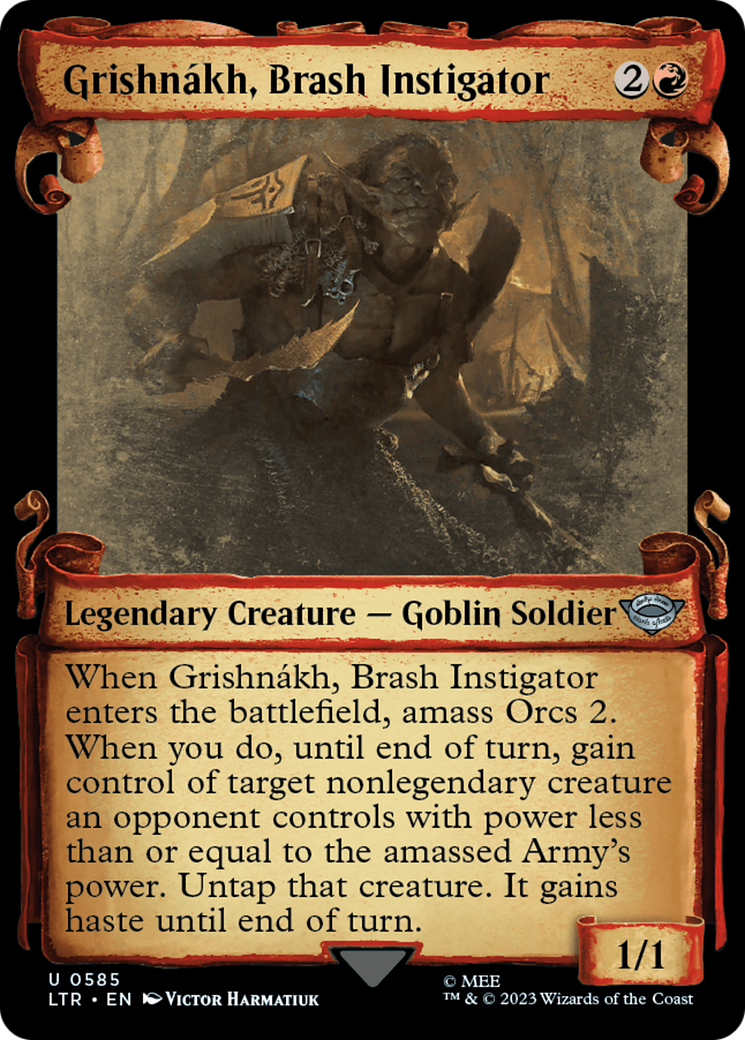 Grishnakh, Brash Instigator [The Lord of the Rings: Tales of Middle-Earth Showcase Scrolls] | Rook's Games and More