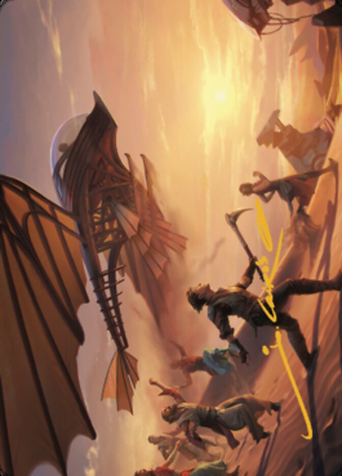 Take Flight Art Card (Gold-Stamped Signature) [The Brothers' War Art Series] | Rook's Games and More