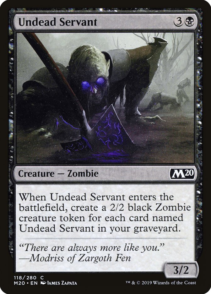 Undead Servant [Core Set 2020] | Rook's Games and More