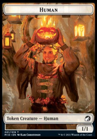 Human // Treefolk Double-sided Token [Innistrad: Midnight Hunt Tokens] | Rook's Games and More