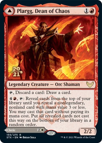 Plargg, Dean of Chaos // Augusta, Dean of Order [Strixhaven: School of Mages Prerelease Promos] | Rook's Games and More