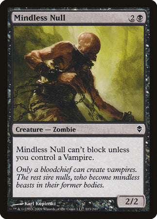 Mindless Null [Zendikar] | Rook's Games and More