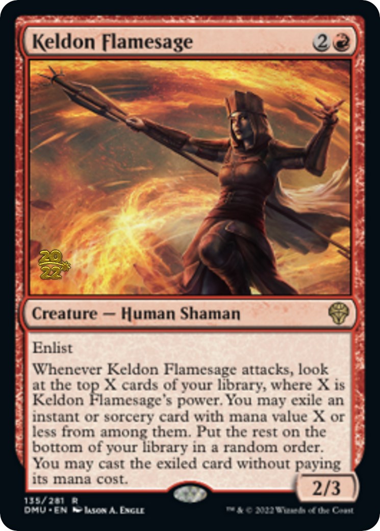 Keldon Flamesage [Dominaria United Prerelease Promos] | Rook's Games and More