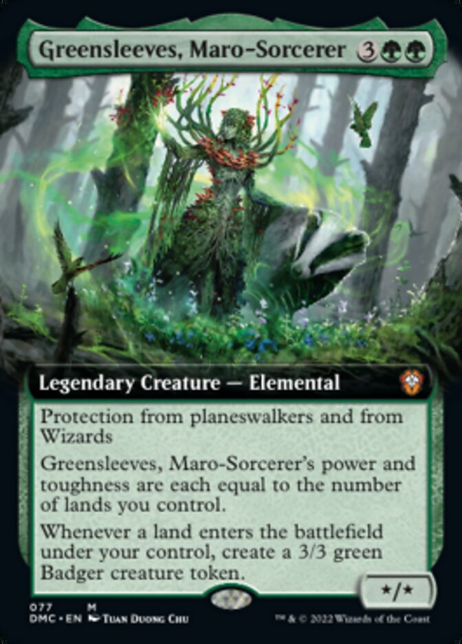 Greensleeves, Maro-Sorcerer (Extended Art) [Dominaria United Commander] | Rook's Games and More