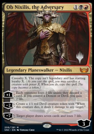 Ob Nixilis, the Adversary (Promo Pack) [Streets of New Capenna Promos] | Rook's Games and More
