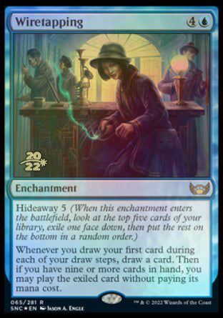 Wiretapping [Streets of New Capenna Prerelease Promos] | Rook's Games and More