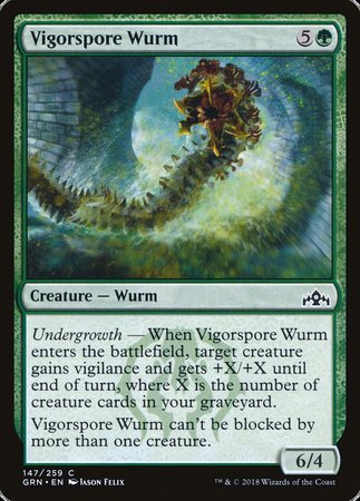 Vigorspore Wurm [Guilds of Ravnica] | Rook's Games and More