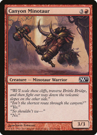 Canyon Minotaur [Magic 2011] | Rook's Games and More