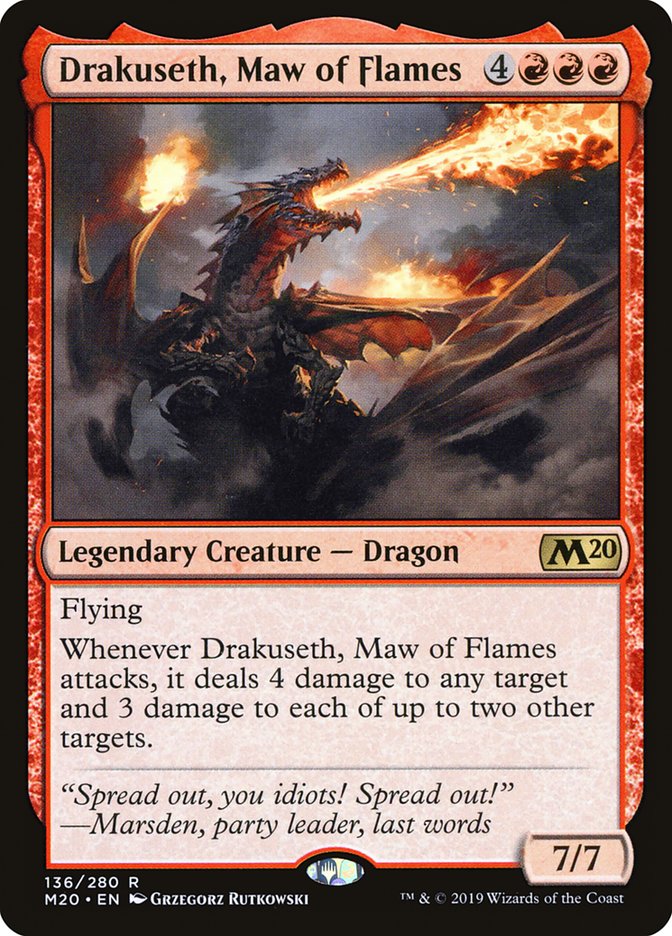 Drakuseth, Maw of Flames [Core Set 2020] | Rook's Games and More