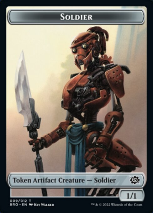 Powerstone // Soldier (009) Double-Sided Token [The Brothers' War Tokens] | Rook's Games and More