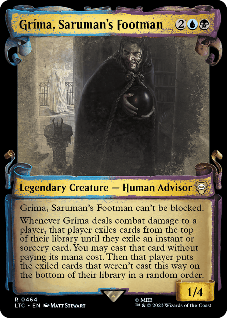 Grima, Saruman's Footman [The Lord of the Rings: Tales of Middle-Earth Commander Showcase Scrolls] | Rook's Games and More