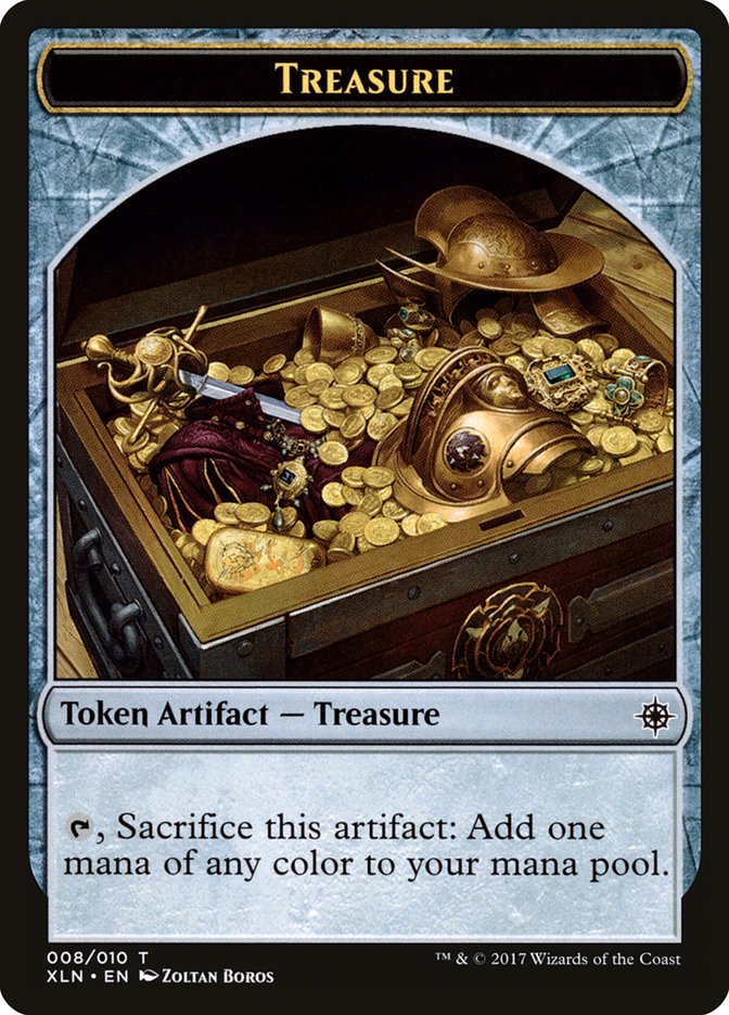 Treasure (008/010) [Ixalan Tokens] | Rook's Games and More