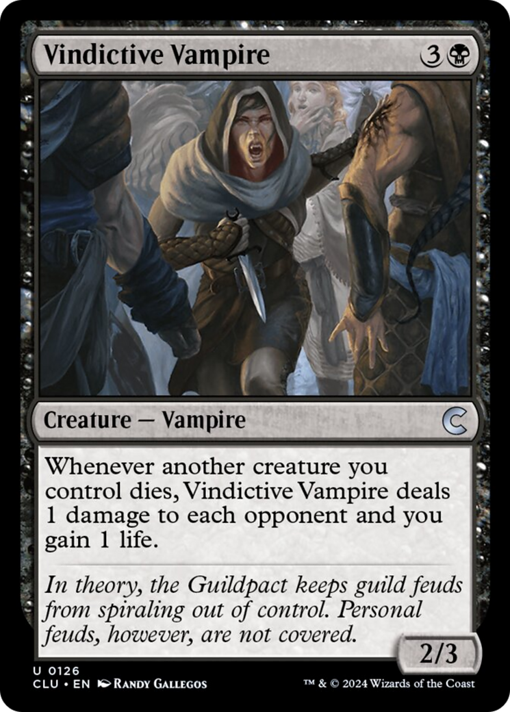 Vindictive Vampire [Ravnica: Clue Edition] | Rook's Games and More