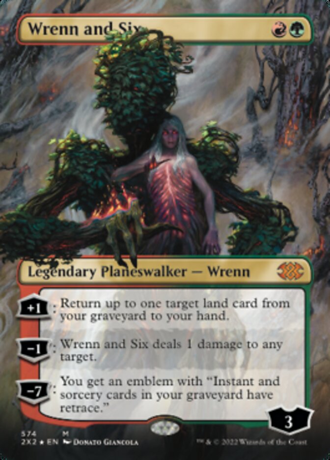 Wrenn and Six (Textured Foil) [Double Masters 2022] | Rook's Games and More