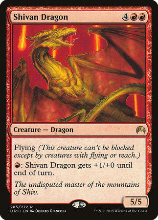 Shivan Dragon [Magic Origins] | Rook's Games and More