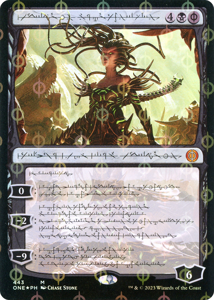 Vraska, Betrayal's Sting (Phyrexian Step-and-Compleat Foil) [Phyrexia: All Will Be One] | Rook's Games and More