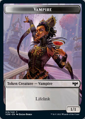 Human (001) // Vampire (016) Double-sided Token [Innistrad: Crimson Vow Tokens] | Rook's Games and More