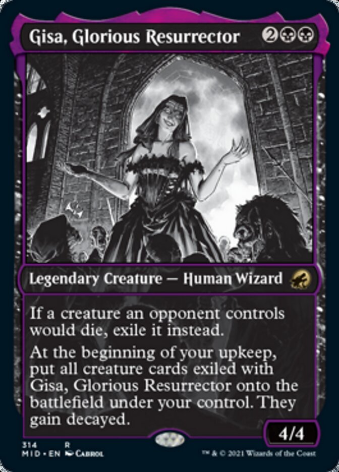 Gisa, Glorious Resurrector (Showcase Eternal Night) [Innistrad: Midnight Hunt] | Rook's Games and More