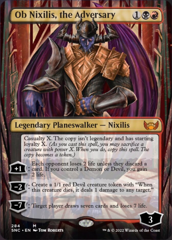Ob Nixilis, the Adversary (Borderless) [Streets of New Capenna] | Rook's Games and More