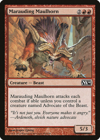 Marauding Maulhorn [Magic 2014] | Rook's Games and More