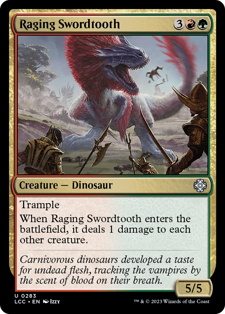 Raging Swordtooth [The Lost Caverns of Ixalan Commander] | Rook's Games and More