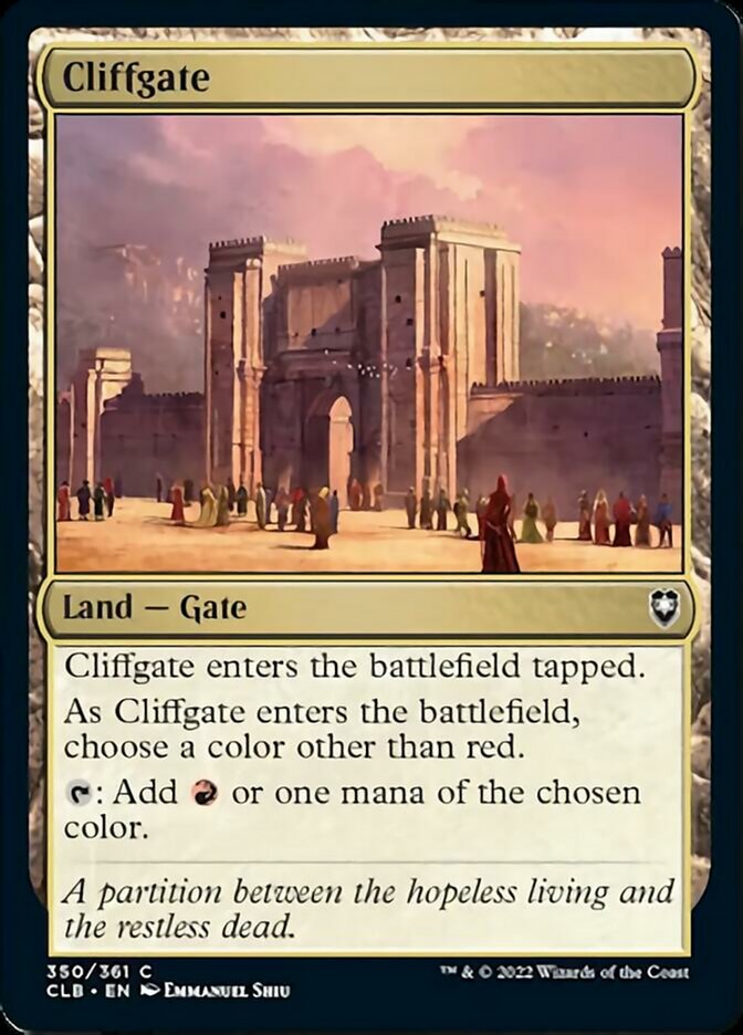 Cliffgate [Commander Legends: Battle for Baldur's Gate] | Rook's Games and More