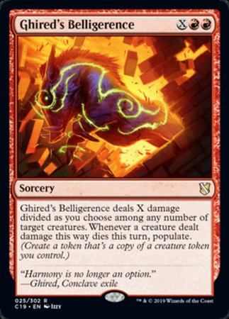 Ghired's Belligerence [Commander 2019] | Rook's Games and More
