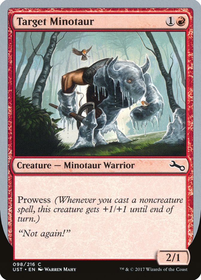Target Minotaur (Ice Art) [Unstable] | Rook's Games and More